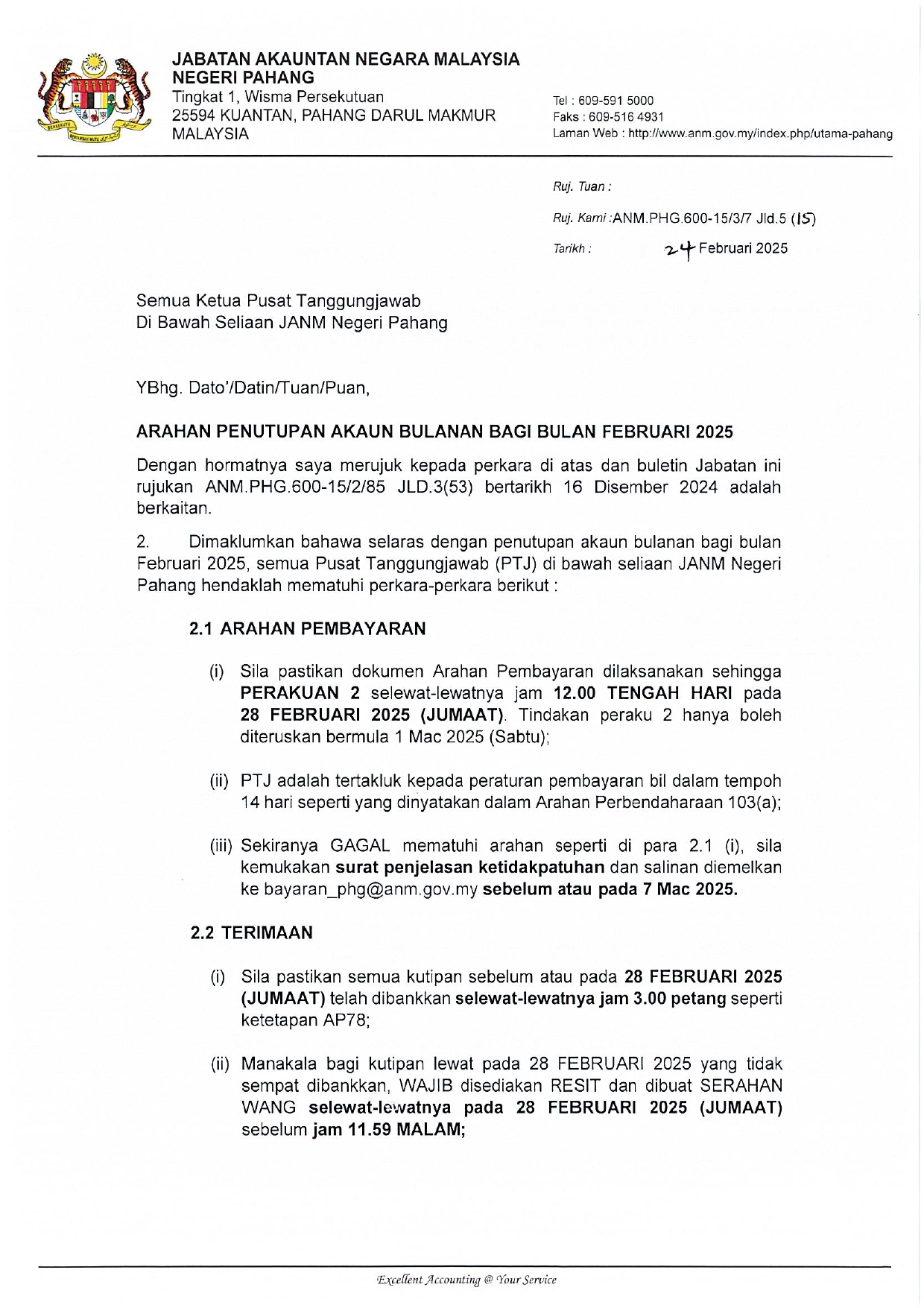 BULETIN PENUTUPAN AKAUN FEBRUARI 2025 page 0001