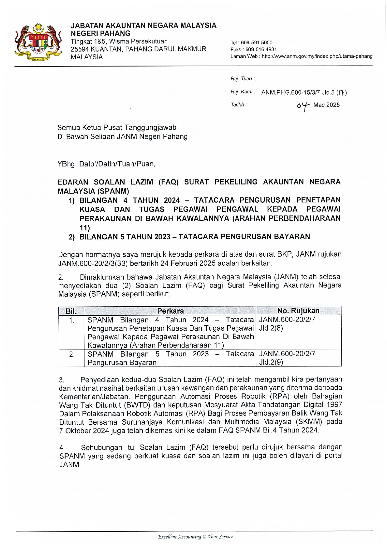 SURAT EDARAN FAQ SPANM BIL 4 DAN SPANM BIL 5 page 0001