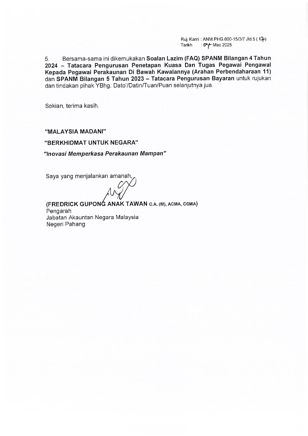 SURAT EDARAN FAQ SPANM BIL 4 DAN SPANM BIL 5 page 0002